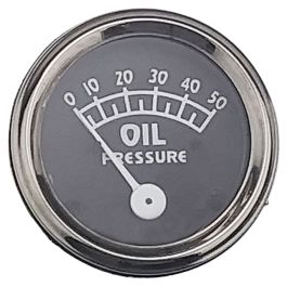 Oil Pressure Gauge Chrome - Fits Ford/New Holland - 9N9273A