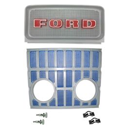 2 pc Grille Kit w/ Headlight Holes - Fits Ford/New Holland - FD14-F004