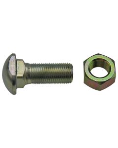 Rear Wheel Center Bolt & Nut, Fiat Style - Fits MULTIPLE MAKES - BOLTKIT01