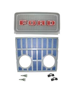 2 pc Grille Kit w/ Headlight Holes - Fits Ford/New Holland - FD14-F004